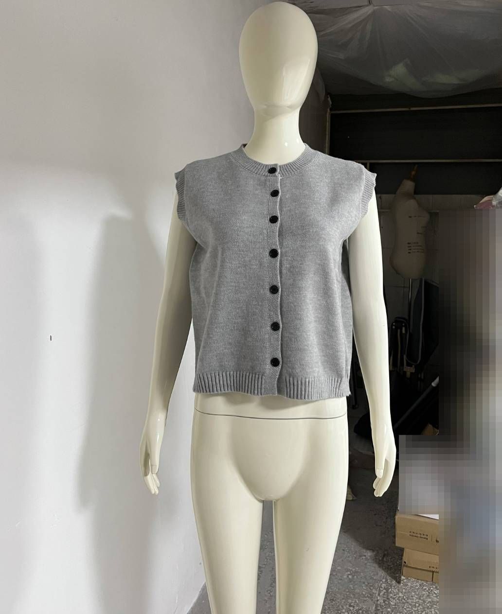 Women's Clothing 4-Color Knit Vest Cardigan – Casual Maillard Style Versatile Single-Breasted Knit Top_ecoleips.com