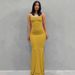 Women's Clothing Peach Pure Desire Slim Peach Hip Sling Long Fishtail Skirt_ecoleips.com