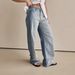 Women's Clothing Jeans women new wide leg pants fashionable street washed monkey jeans 8932_ecoleips.com