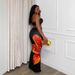 2025 European And American Cross-Border Popular Casual Style Fashion Floral Print Sexy Slim Tube Top Women's Long Dress_ecoleips.com