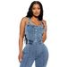Women's Clothing Platform Fashion Casual Sexy Suspenders Denim Jumpsuit Wide Leg Pants Flared Pants_ecoleips.com