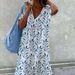 Solid Color Women V Neck Sleeveless Split Midi Dress Casual Commute Style Ladies Elegant Daily Outdoor Wear Fashion Dress_ecoleips.com