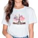 European And American Cross-border Foreign Trade Wholesale Fashion Urban Tower Round-neck Plus-size Short-sleeve T-shirt_ecoleips.com