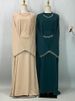 Ramadan Nida Muslim Set Detachable Chain Abaya Moroccan Wedding Caftan African Black Dress Dubai Long Women Evening Robe Kaftan_ecoleips.com