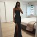 Women's Clothing Suspender Sexy Split Fishtail Dress Female R Temperament Slim Dress Long Skirt_ecoleips.com