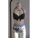 Women's Solid Color Lace Up Halter Neck Bikini Top Sexy Swimsuit Beachwear_ecoleips.com