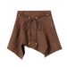 ng2510292 In Stock: Irregular Suede , 2026 Autumn And Winter New Style, High-waisted, Slimming A-line Short Skirt For Petite_ecoleips.com