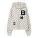 Korean Style Women's Relaxed Trendy Letter Print Hooded Sweatshirt Loose Fit Casual Wholesale Hoodies & Sweatshirts_ecoleips.com