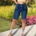 Women's Clothing Women's Slim Fit Denim Shorts Slim Denim Shorts Rolled Up_ecoleips.com