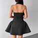 AD307 Cross-border French Backless Halter For Women, Summer Sexy Waist-Cinching Elegant Puffy Dress_ecoleips.com