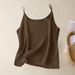 Women's Clothing Vintage Linen Camisole Top For Women - Breathable Summer Sleeveless Blouse, Loose Fit, Soft Cotton Blend, 12 Colors (S-XXXXXL)_ecoleips.com