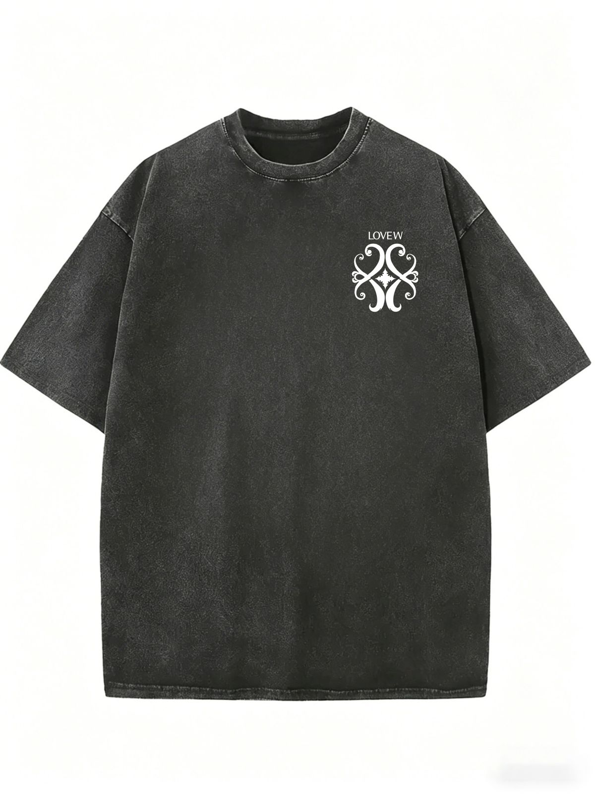 Women's Relaxed Fit Mineral Wash Tee, Short Sleeve Casual Summer Streetwear Top_ecoleips.com