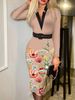 Women's Clothing Women's Plaid V-Neck Long Sleeve Dress Sexy Hip Wrapped Fashion For Formal & Casual For Women_ecoleips.com