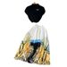 Retro Elegant Women's Summer Suit Sleeveless Shirt Top & Pleated Long Skirt Two-Piece Set High-End Design Niche Fashion_ecoleips.com