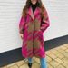 Women's Clothing Autumn Various Color Matching Fashion Long Sleeved Lapel Coat Printed Woolen Coat_ecoleips.com