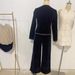 Women's Clothing Black Bow Temperament Suit_ecoleips.com