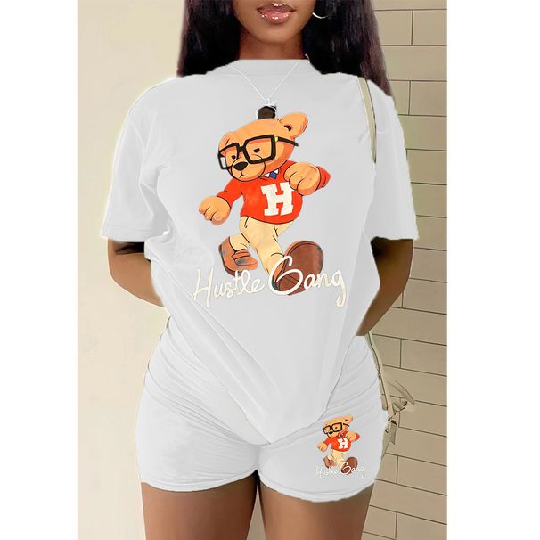 Women's Clothing Casual Two-Piece Outfit – Stylish T-Shirt & Effortless Style, All-Day Comfort Shorts Set For Everyday Comfort_ecoleips.com