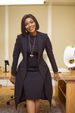 Women's Lapel Waist Back Slit Suit Vest Two Piece Set_ecoleips.com