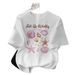Women's Summer T-Shirt Seashell & Starfish Print round Neck Short Sleeve Casual Elegant Fashion Top for Sweet Vacation Style_ecoleips.com