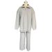 Women’s Clothing single simple high end solid color suit women's autumn and winter half zip sweater knitted straight trousers two piece set_ecoleips.com