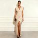 Women's Sleeveless V-Neck Split Hem Dress - Minimalist Solid Color Summer Casual Maxi Dress_ecoleips.com