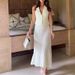French Style Sleeveless Complements The Vest Dress Vest Dress Set With Pleats High Waisted Midi Skirt Spring Autumn Polyester_ecoleips.com