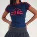 Women's High Street round Neck Jersey Top Summer Fashion Y2K Sexy Ins Letter Print European And American Style Wholesale_ecoleips.com