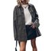 2025 Women's Clothing European And American Vintage Long-Sleeve Denim Jacket Blue Large Pocket Loose Casual Shirt_ecoleips.com