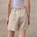 White High-Waisted Linen Shorts for Women Size 26 Summer Relaxed Casual Style Pure Linen Bottoms_ecoleips.com