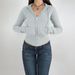 Diyun 2024 Autumn/Winter European And American Style Slim-Fit Short Zipper Hooded Jacket Women's_ecoleips.com