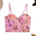 Women's Clothing Pink Floral Embroidered Fishbone Bra Sexy Inner Bra With Coasters High End Atmosphere_ecoleips.com