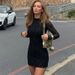Hot-Selling Women's 2025 Winter New Fashion Sexy Slim Lace Rhinestone Bodycon Long Sleeve Dress_ecoleips.com