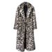 Luxury Leopard Print Faux Fur Coat – Long Suit Collar Winter Coat For Women (S/M/L/XL)_ecoleips.com