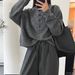Women's Alpaca Wool Sweater – Soft & Warm Crewneck Pullover With Half-Zip, Cozy Oversized Knit For Fall & Winter_ecoleips.com