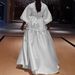 Plus-Size Casual Maxi Dress With V-Neck & Puff Sleeves – High Waist Flowy Dress For Women (1XL-5XL, Pure Color & Street Style)_ecoleips.com