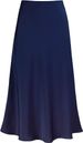 Elegant Satin High-Waisted Mermaid Skirt – Flowy A-Line Midi Skirt With Smooth Acetate Fabric, Champagne/Purple/Lavender/Orange, S/M/L/XL/XXL_ecoleips.com