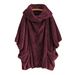 Women's Oversized Batwing Sleeve Coat – Fleece Lined Button Down Collar With Pockets, Streetwear Fashion Outerwear For Fall Winter_ecoleips.com