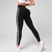 Women's Clothing High Waisted Women's Fleece-Lined High Waist Leggings With Side Stripes - Slim Fit, Tummy Control, Warm & Comfortable_ecoleips.com