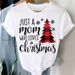 Cross-border Clothing Supply: Merry Christmas Tree Trendy Loose Casual Letter Print White Women's Plus Size T-shirt_ecoleips.com