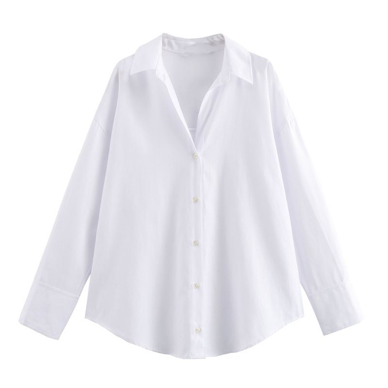 2025 Summer New Women's Fashion Cotton Loose Casual Long Sleeve Oxford Shirt For Women8855853_ecoleips.com