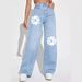 Women's Clothing Jeans Women's High Waist Slim Straight Denim Trousers_ecoleips.com
