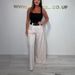 Women's High-Waisted Wide Leg Suit Pants Slimming Straight Leg Casual Floor Length Spring Summer_ecoleips.com