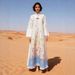 NL142 Women's Fashion High End Jacquard Fabric Embroidered Gradient Dress Muslim Fashion Robe_ecoleips.com