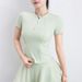 Yoga Clothes Sports Short-sleeved Tops Women's Summer Semi-zipper Sports T-shirts Running Slim-fit Stand-up Collar Fitness Clothes_ecoleips.com