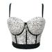 Women's Clothing Gold And Silver Starry Beaded Bra Stage Performance Clothes Sexy Tube Top Fishbone Suspenders Female_ecoleips.com