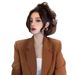 Autumn's Unique And Stylish Top With High-end Feel, A Niche Design That Won't Be Common, Korean-inspired Caramel-colored_ecoleips.com