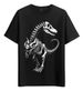 Women's T-Shirts T-shirt Muscle Freaks Dinosaur Style Skeleton_ecoleips.com