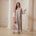 NT01 plus Size Women's Robe Dress Cross Border Fashion Turkish Style Jacquard Mesh Print Muslim Clothing_ecoleips.com