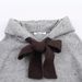 Aria Basics Aria Basics Women's Hooded Zippe Sweatshit With Bow Decoation, Cadigan Coat, Euopean Ameican Casual Style Fo Autumn And_ecoleips.com