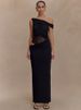 Mozision One Shoulder Slinky Sexy Maxi Dress Women Summer Fashion Backless Sleeveless Split Club Party Long Dress Elegant_ecoleips.com